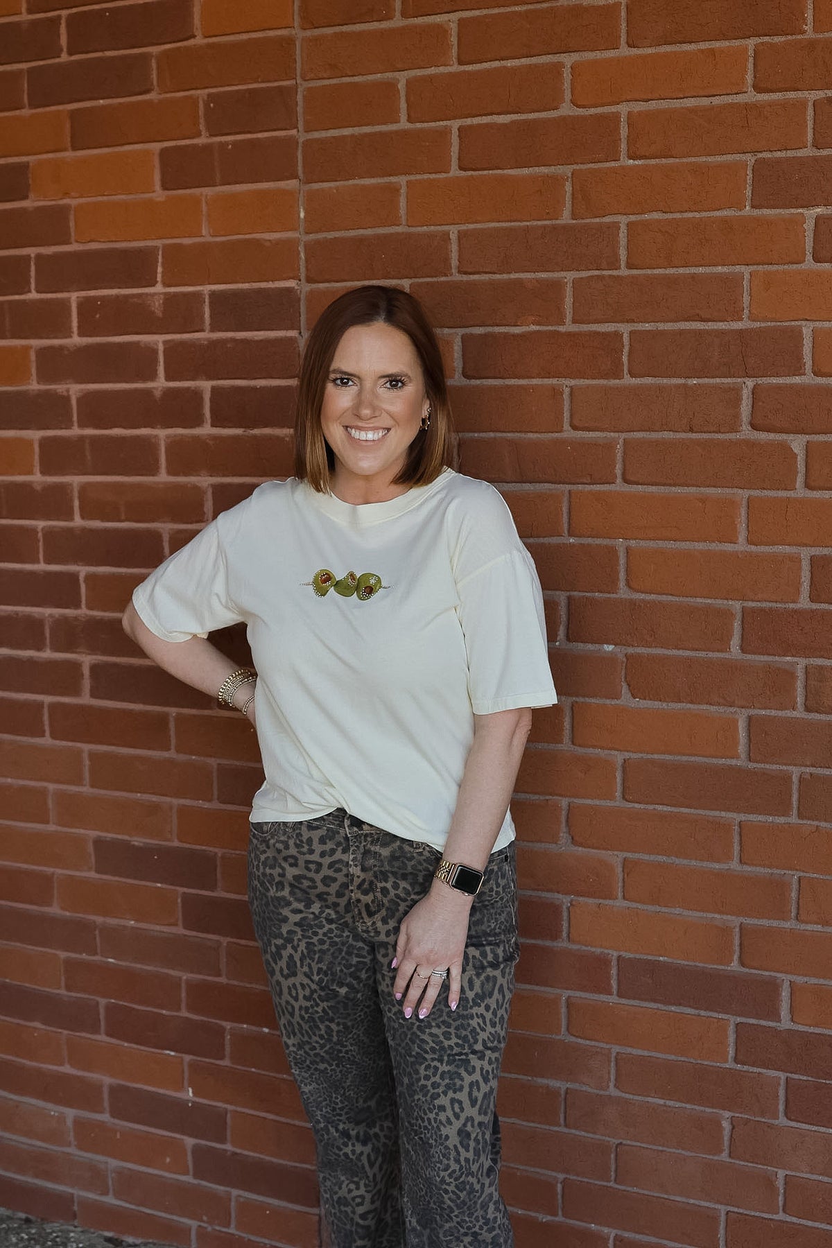 Olive Cropped Tee