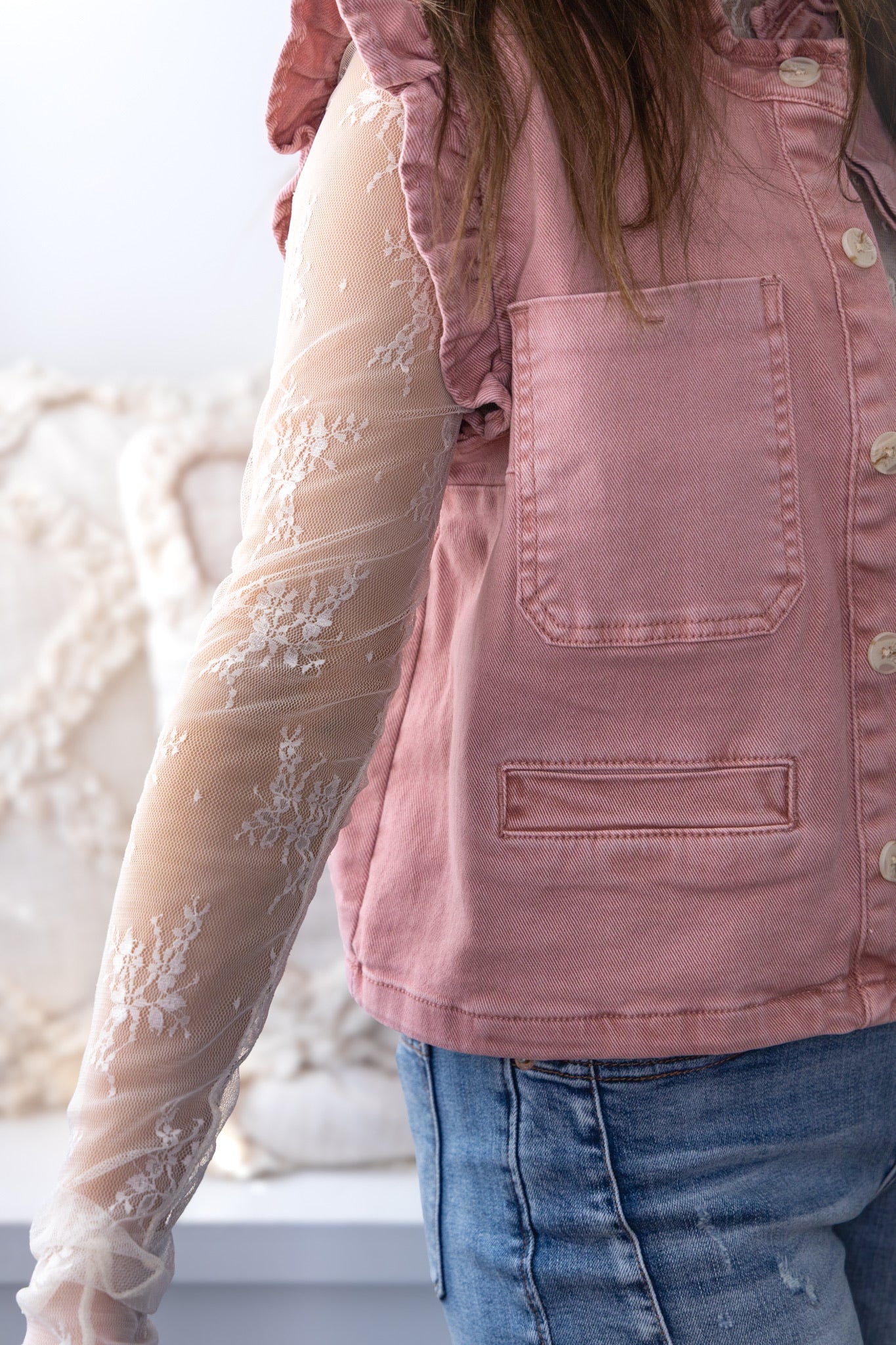 Lace Layering Top - Ecru