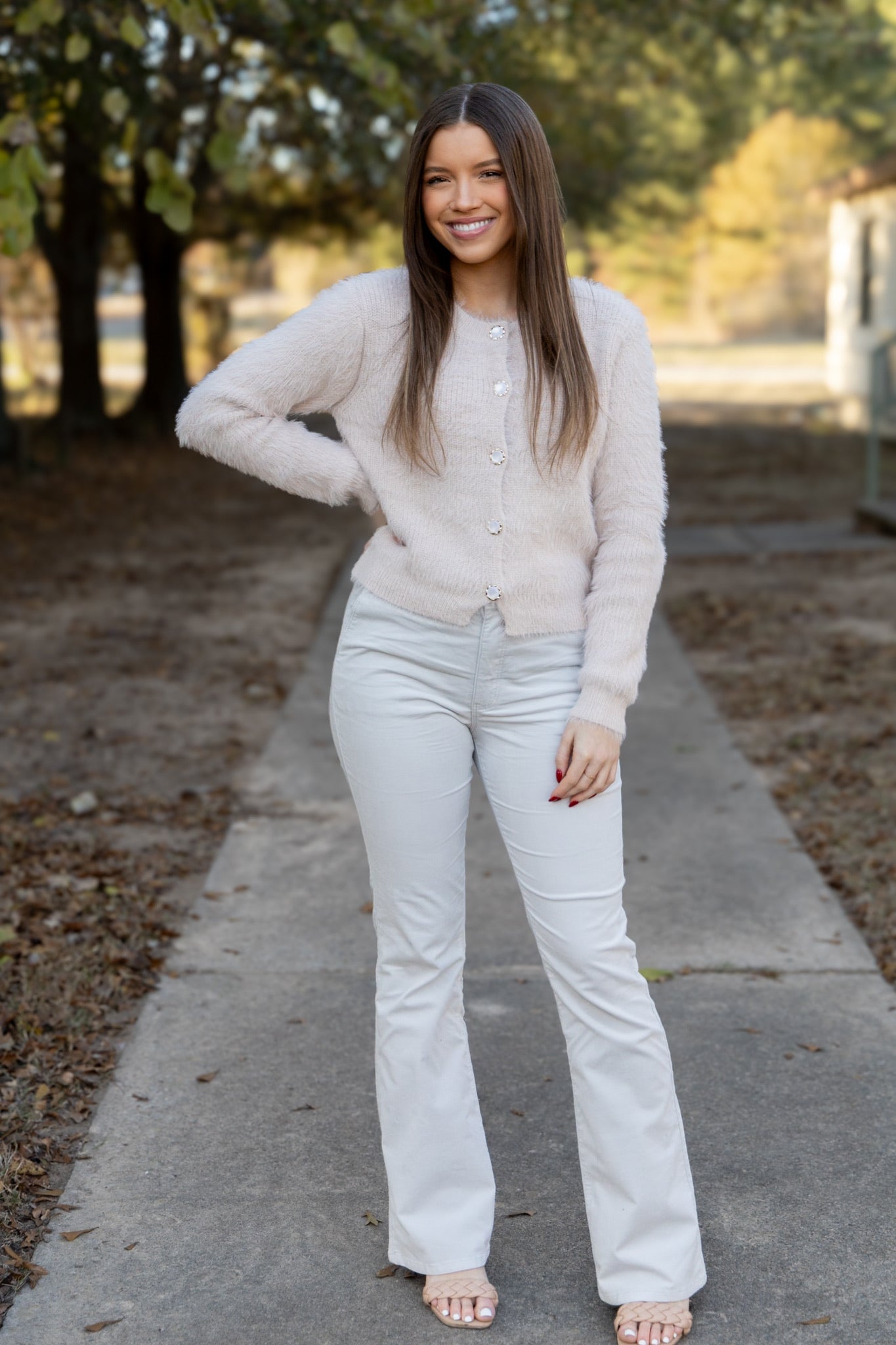 Mary Beth Blush Cardigan