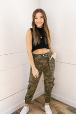 [Dear John] Sandy Super High Rise Ankle Trouser Pant - Hunter Camo