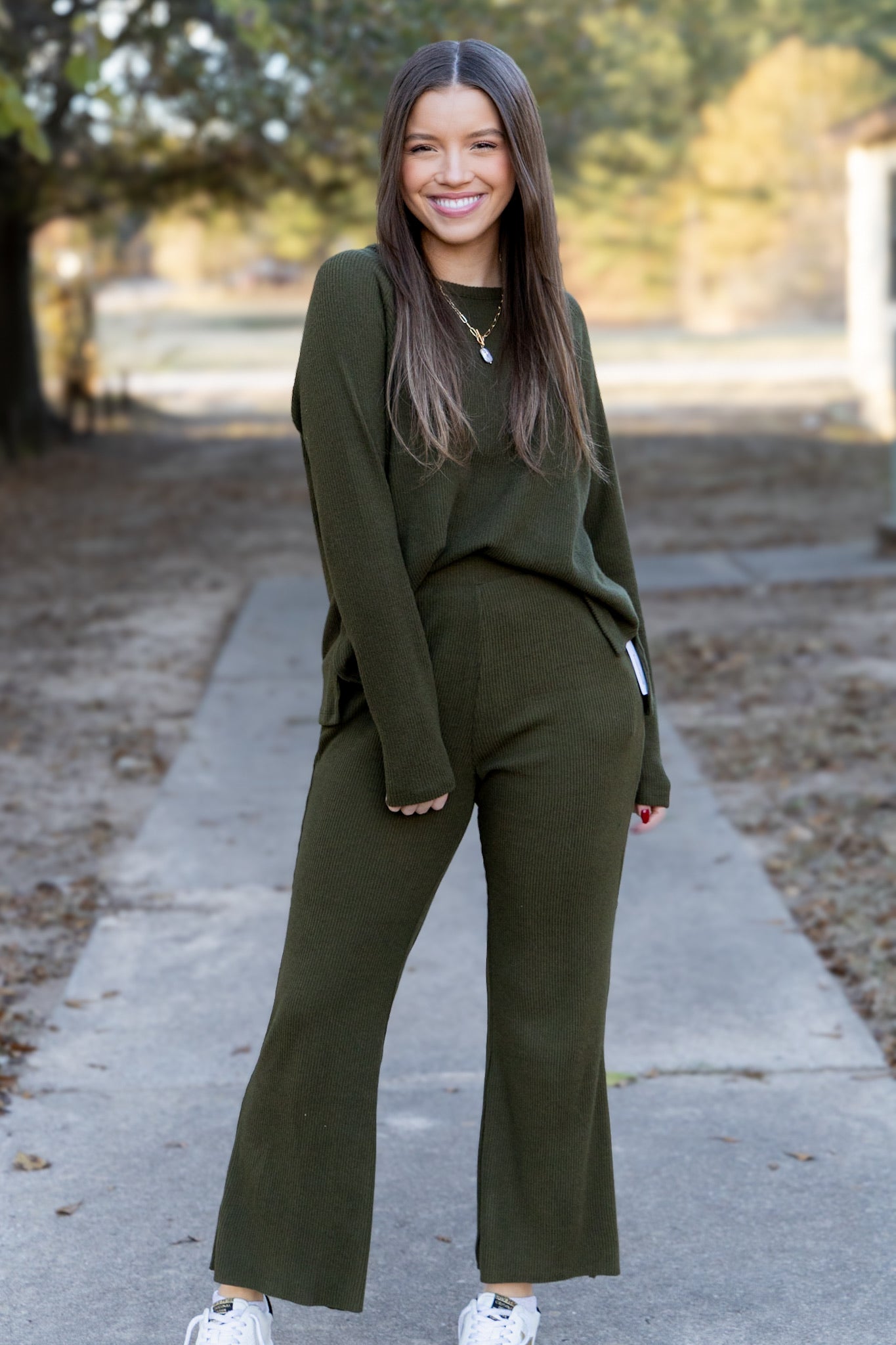 Lazy Sunday Top - Army Green