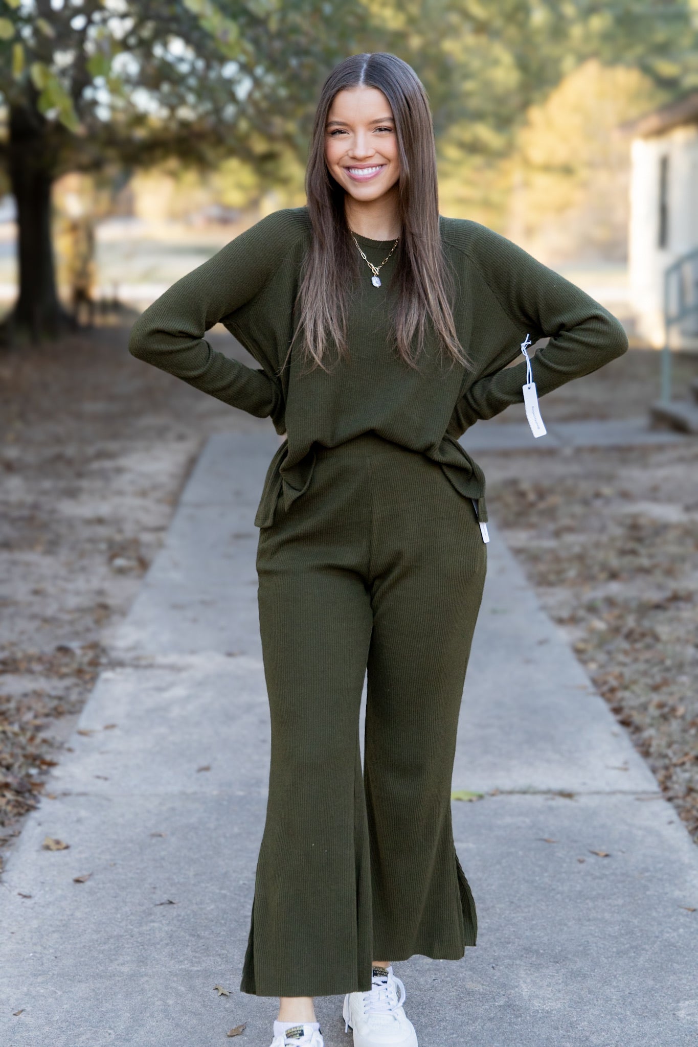 Lazy Sunday Top - Army Green