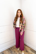 Denali High Rise Wide Leg Pant - Compote