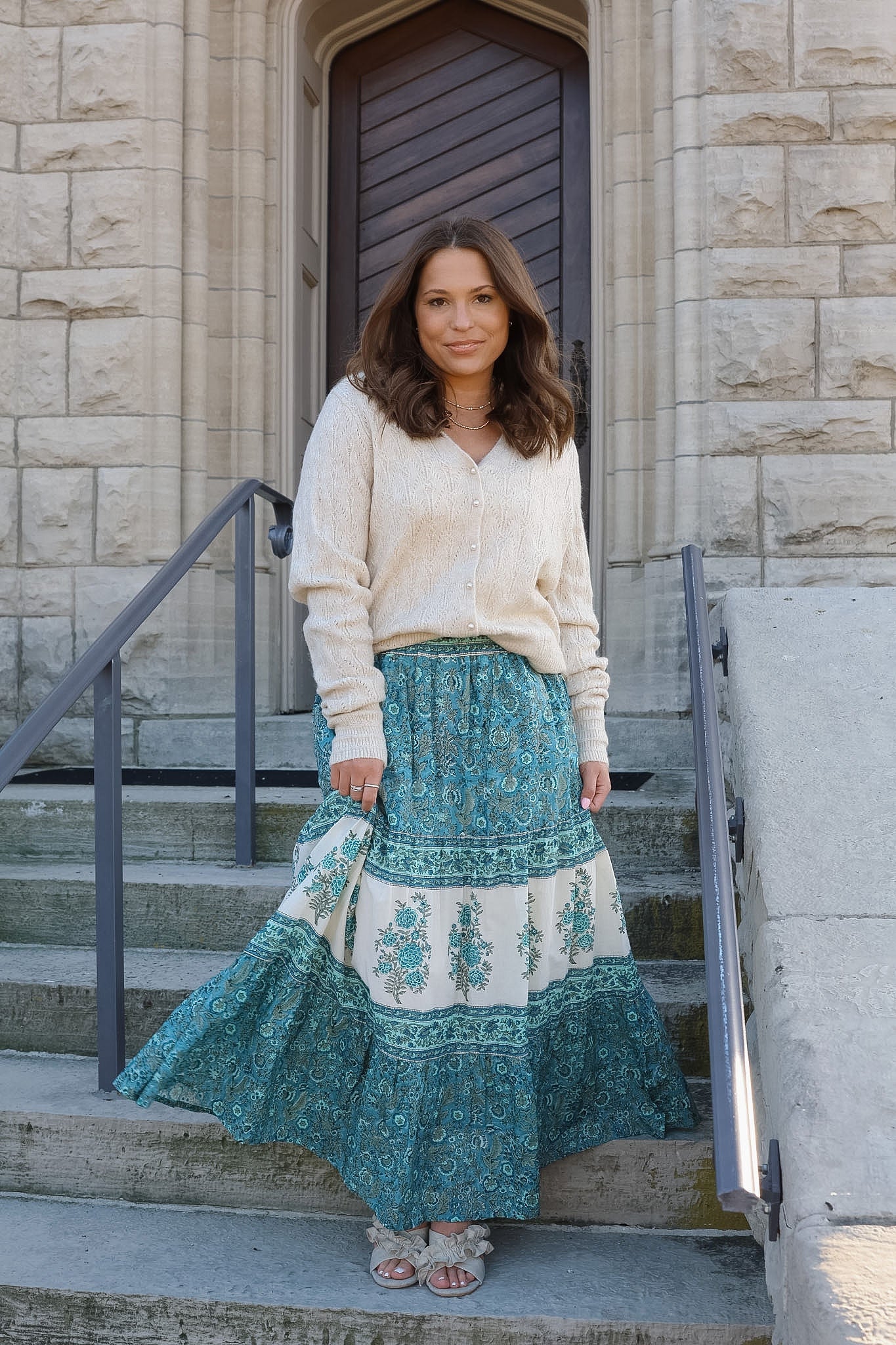 Tani Sapphire Maxi Skirt
