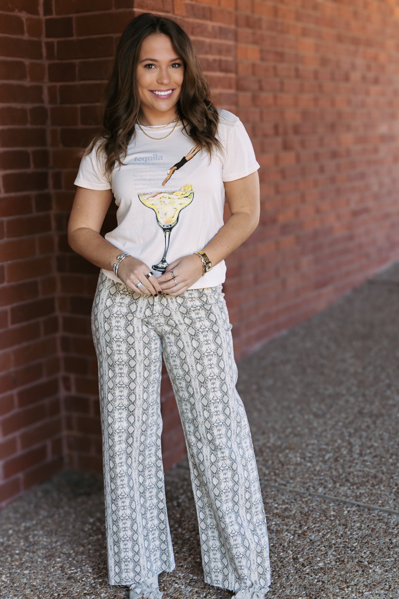 Tequila Dive Boy Tee - Cream