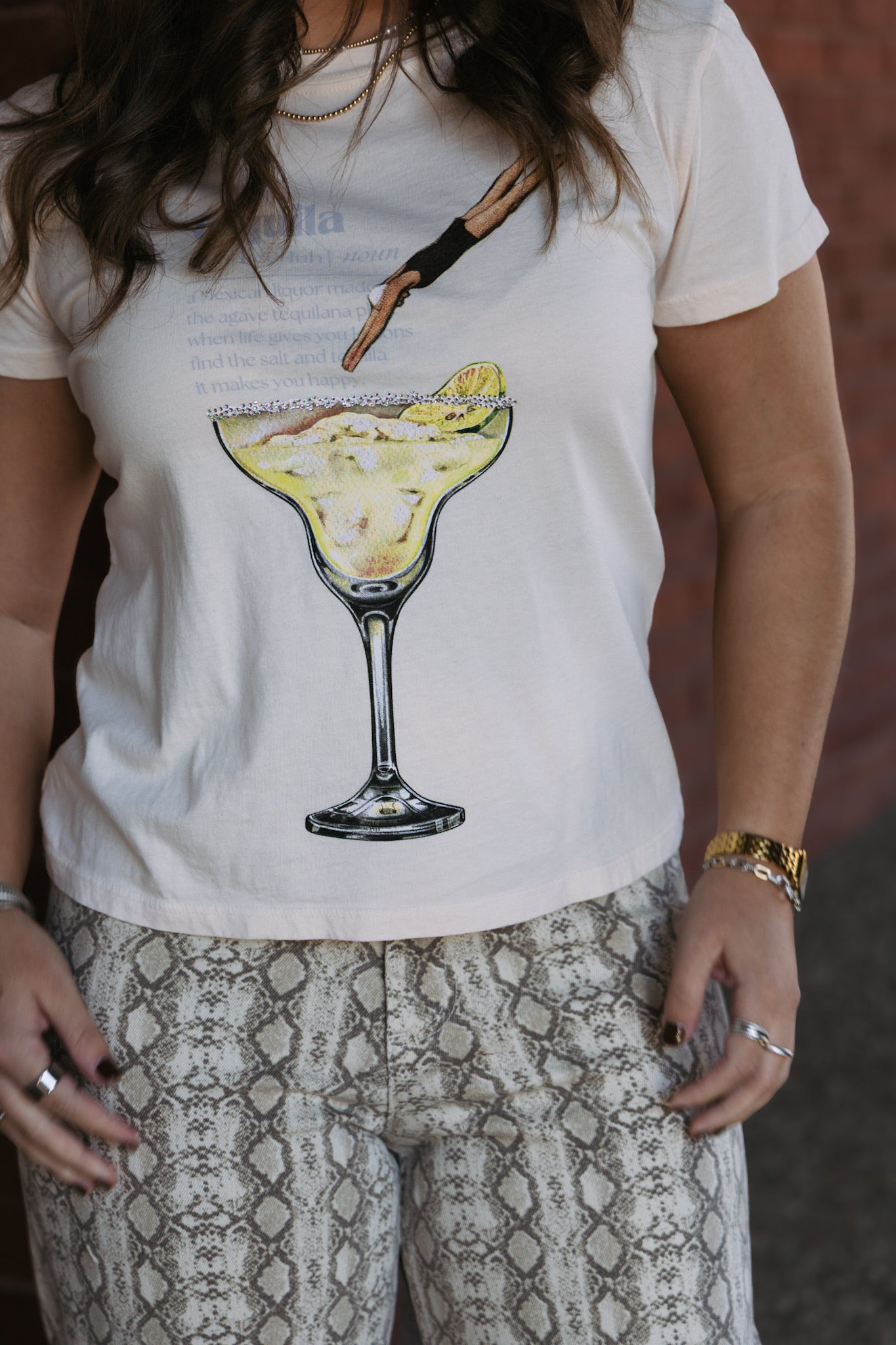 Tequila Dive Boy Tee - Cream