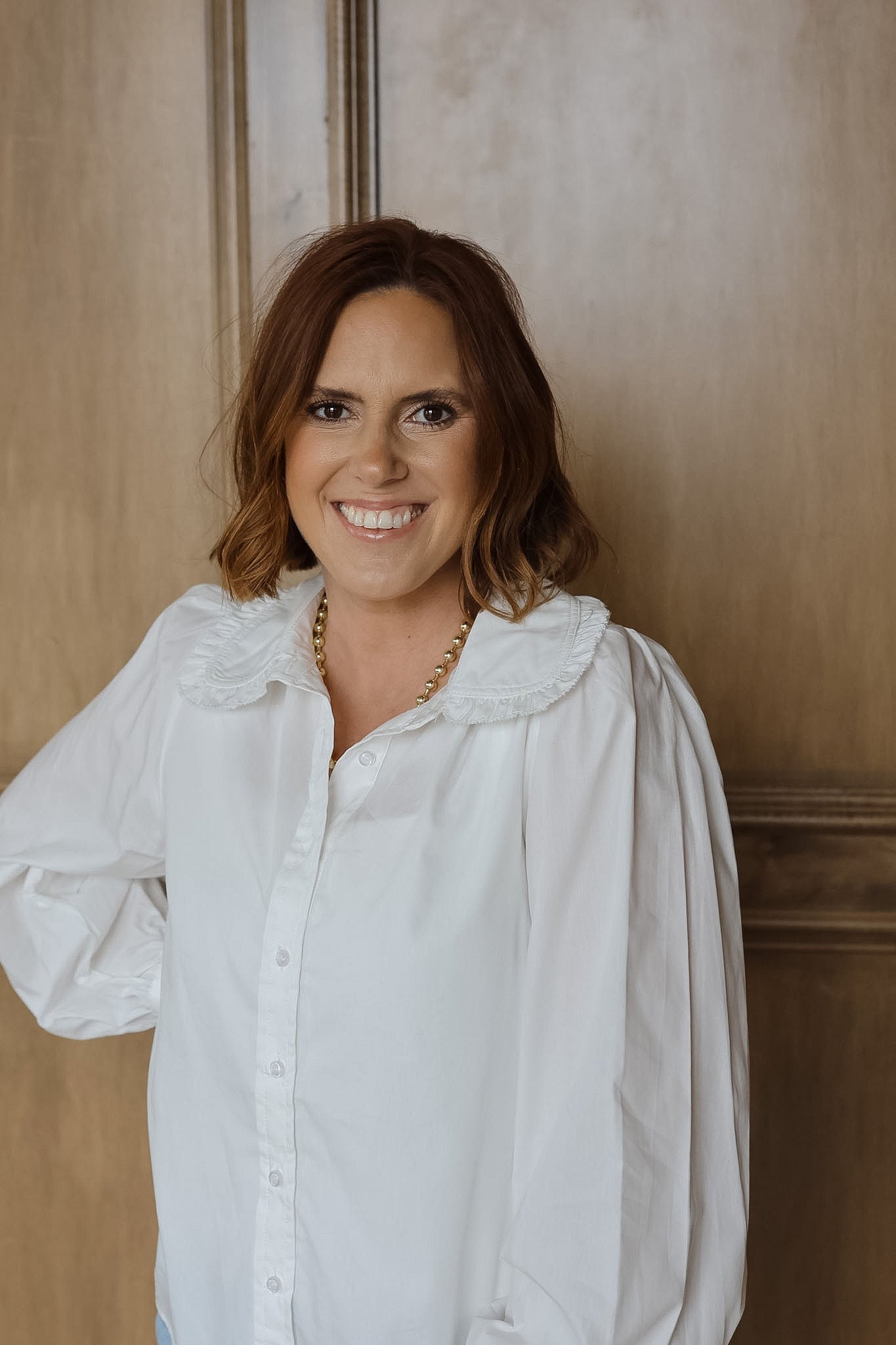 Penny Peter Pan Collar Blouse - White