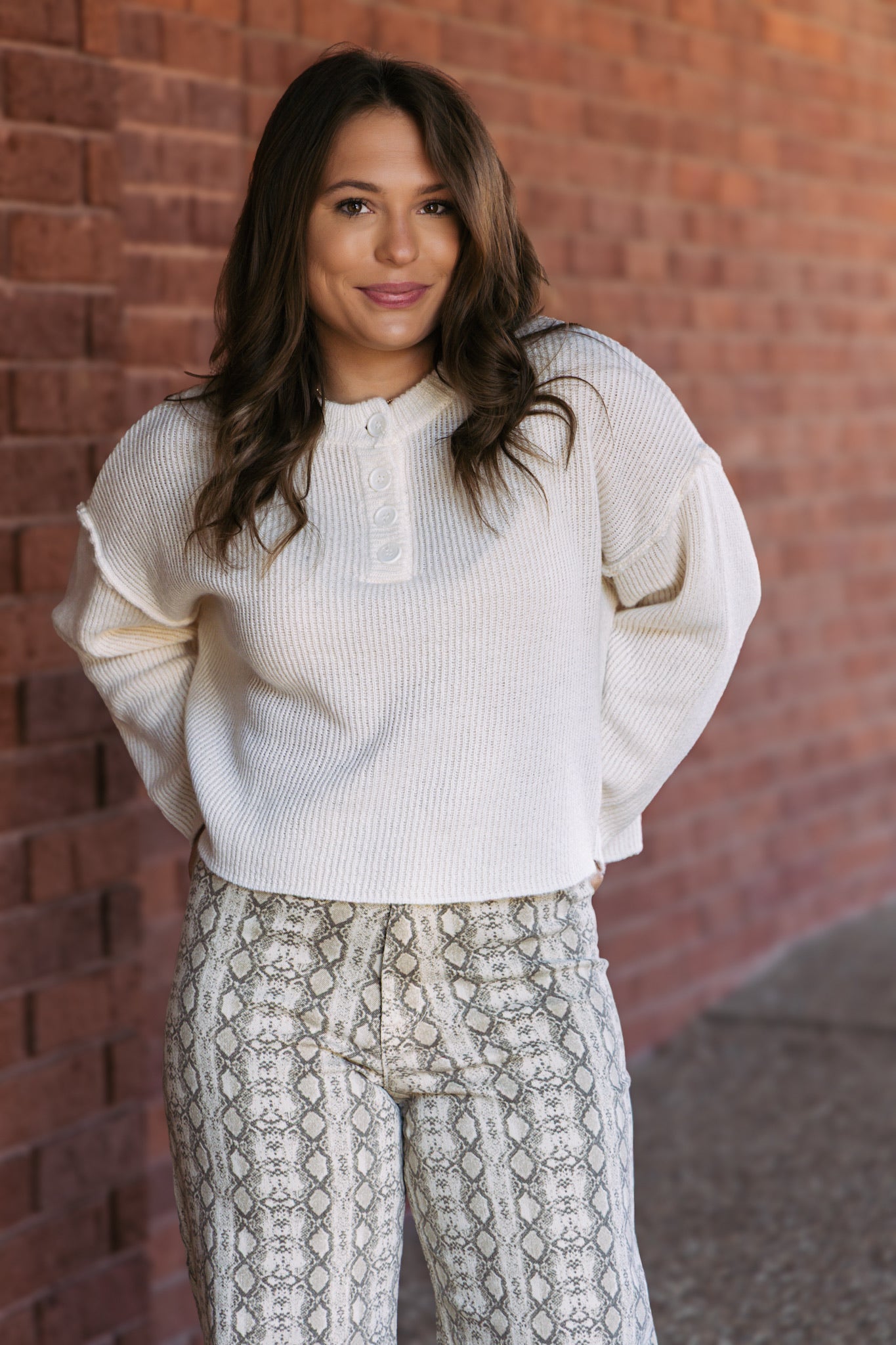 Terry Henley Sweater - Ivory