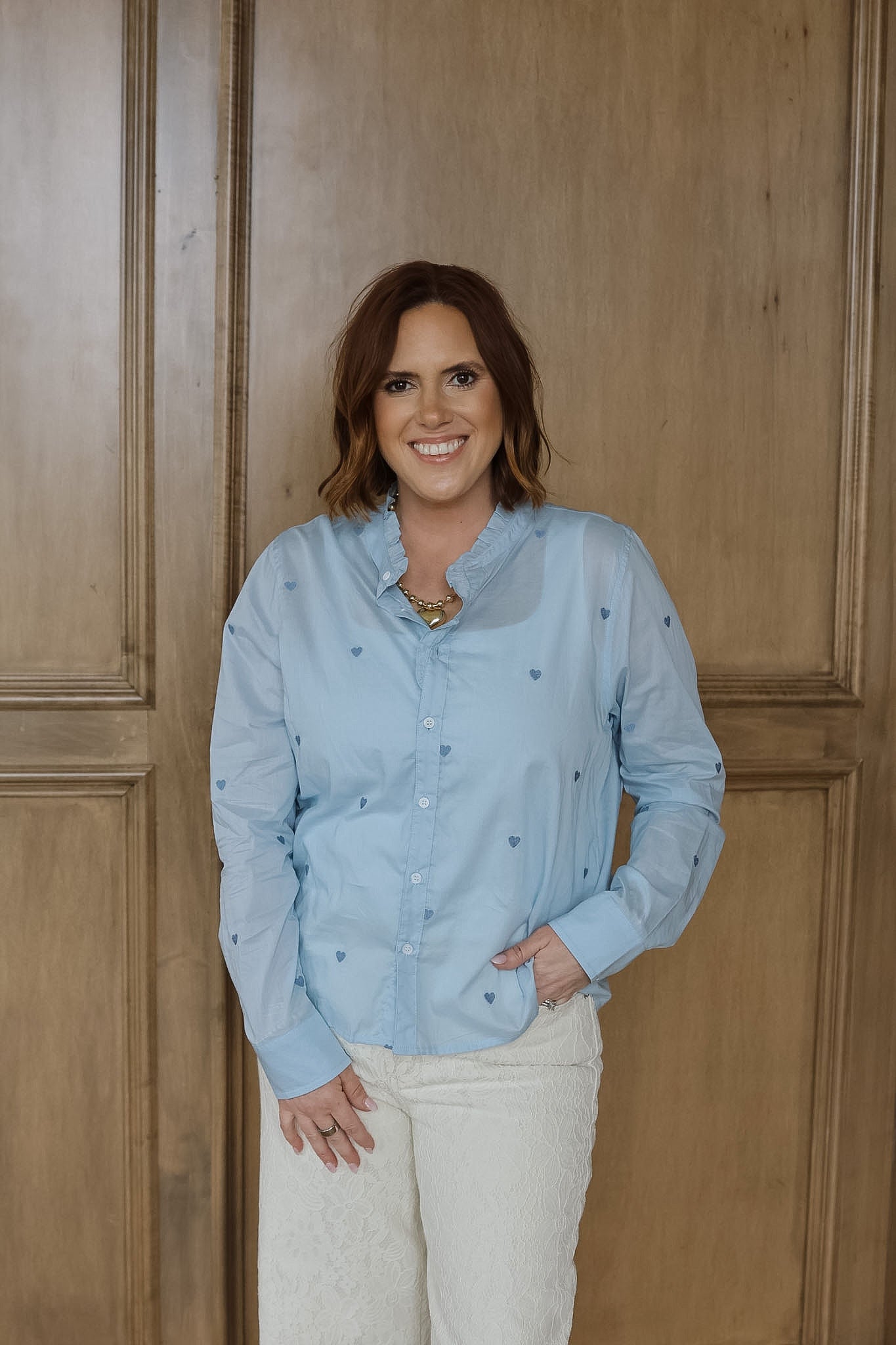 Dylan Novelty Top - Light Osalina