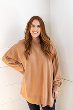 Astrid Ribbed Sweater - Tan