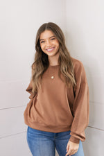 Pike Crop Pullover - Espresso