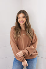 Pike Crop Pullover - Espresso