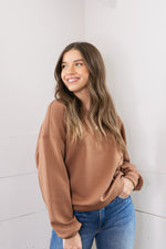 Pike Crop Pullover - Espresso