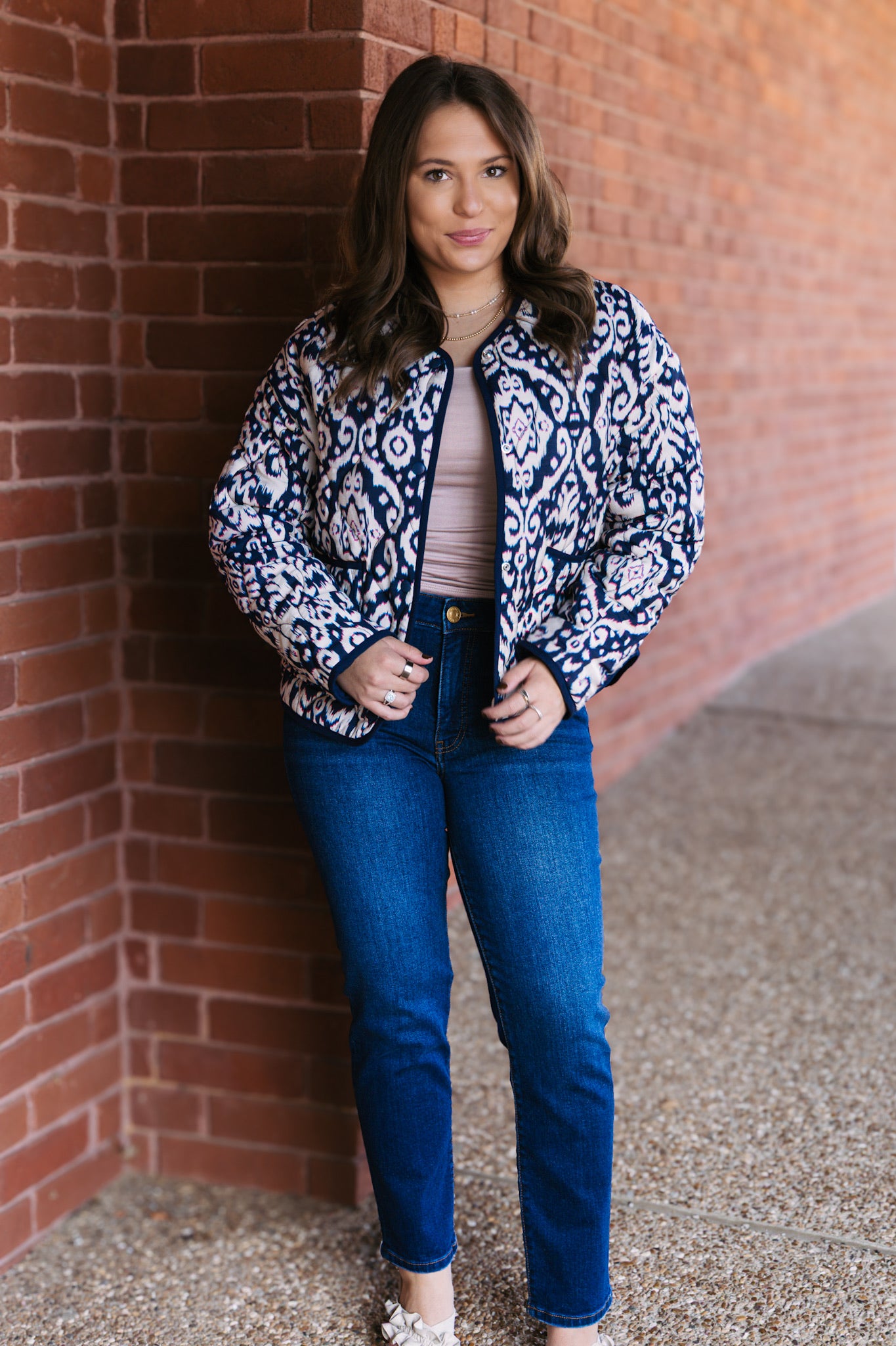 Elke Loose Fit Jacket - Paisley Obscura