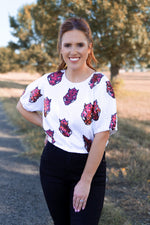 Sequined Arkansas Repeater Crop Top