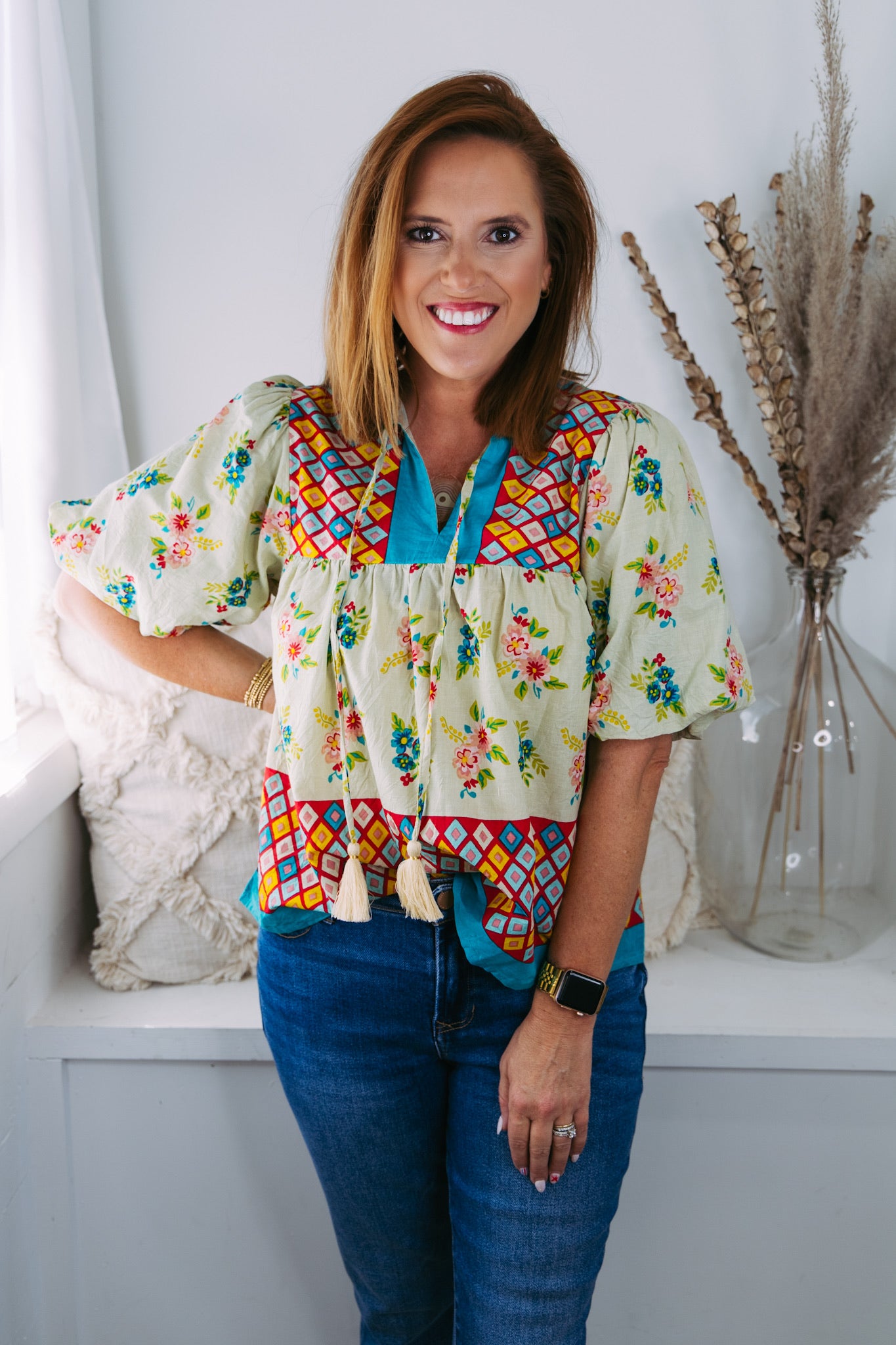 Annie Tassel Tie Top