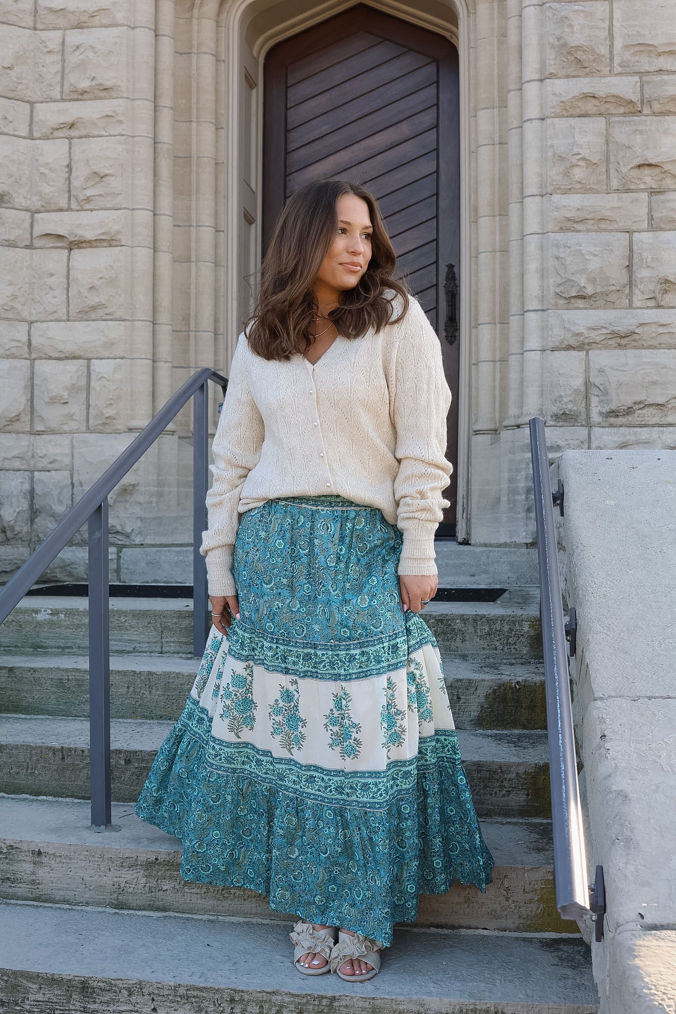 Tani Sapphire Maxi Skirt