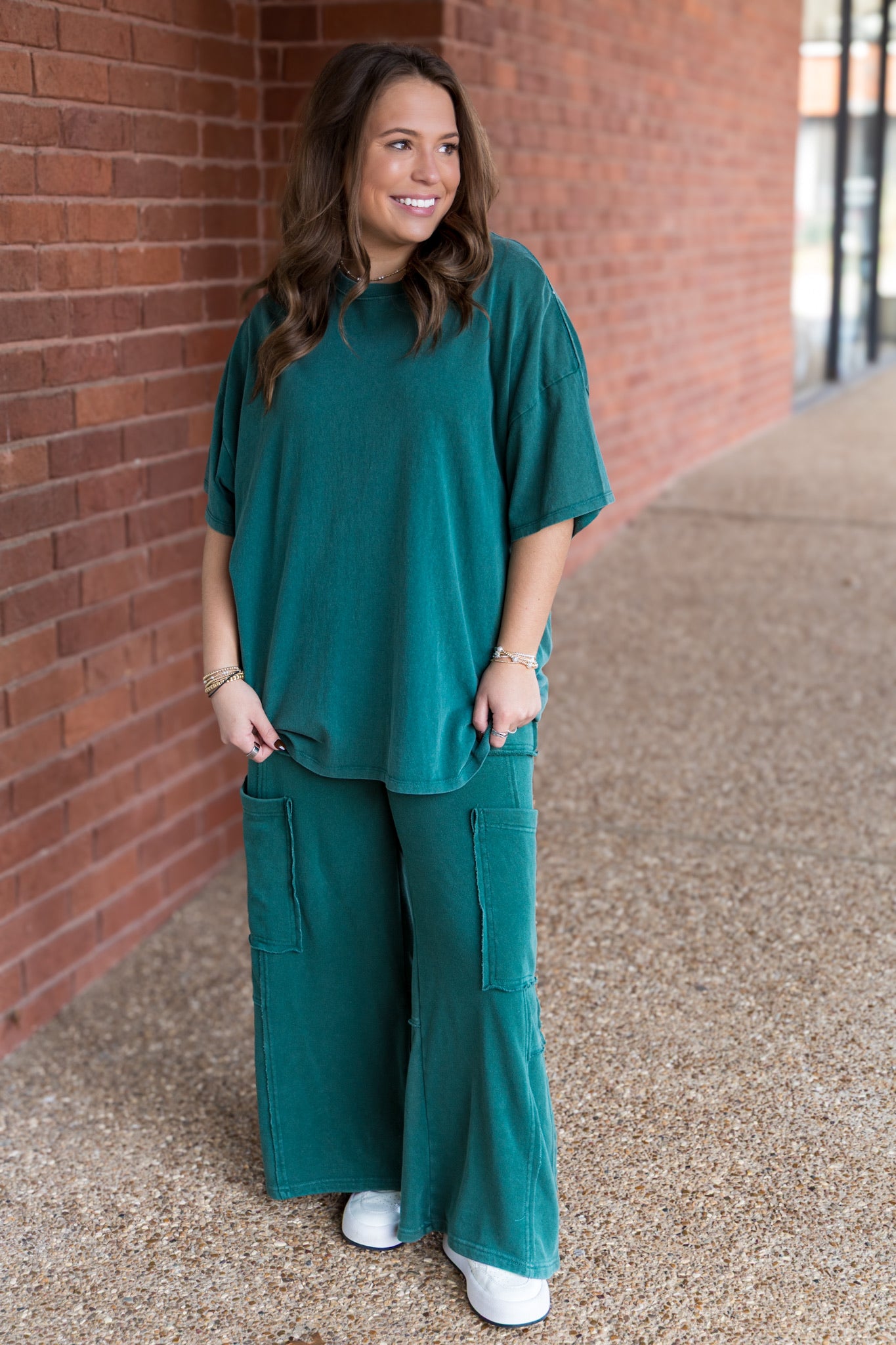 Raleigh Raw Hem Sweatpants - Dark Green