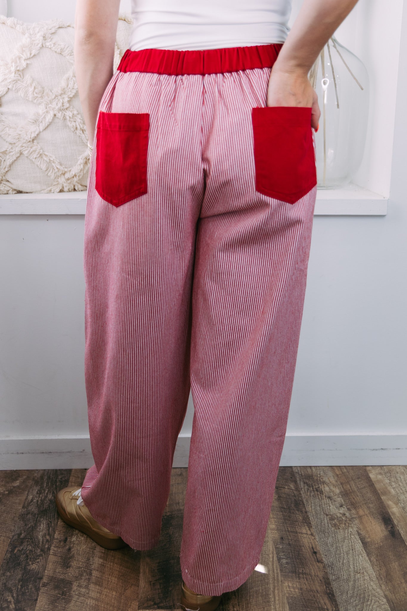 Rowan Twill Striped Elastic Pants