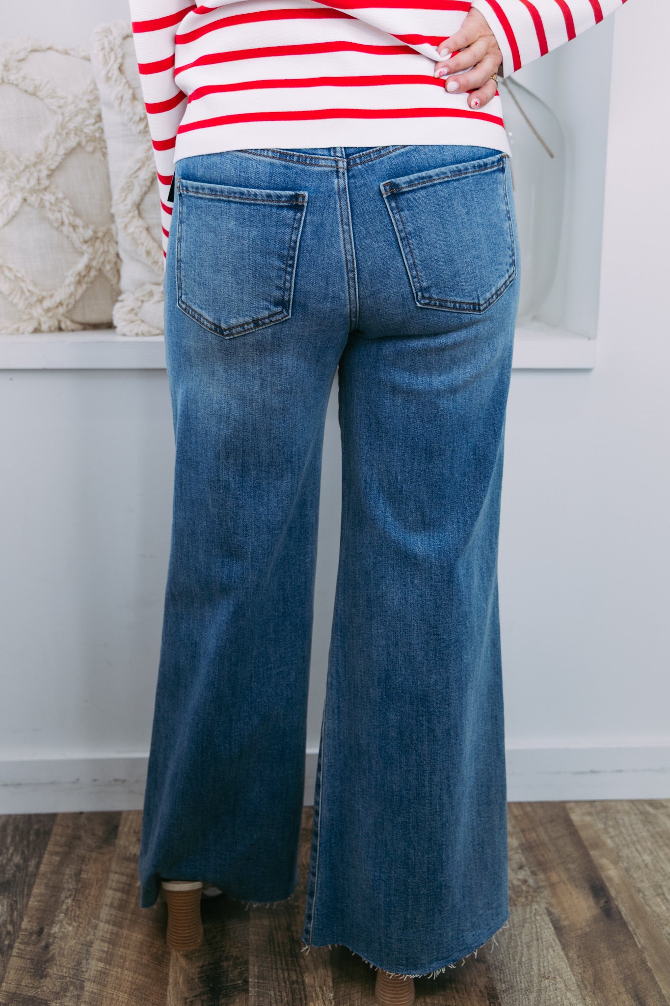 [KUT] Ryan High Rise Fab Ab Super Wide Leg Jeans - Adaptability