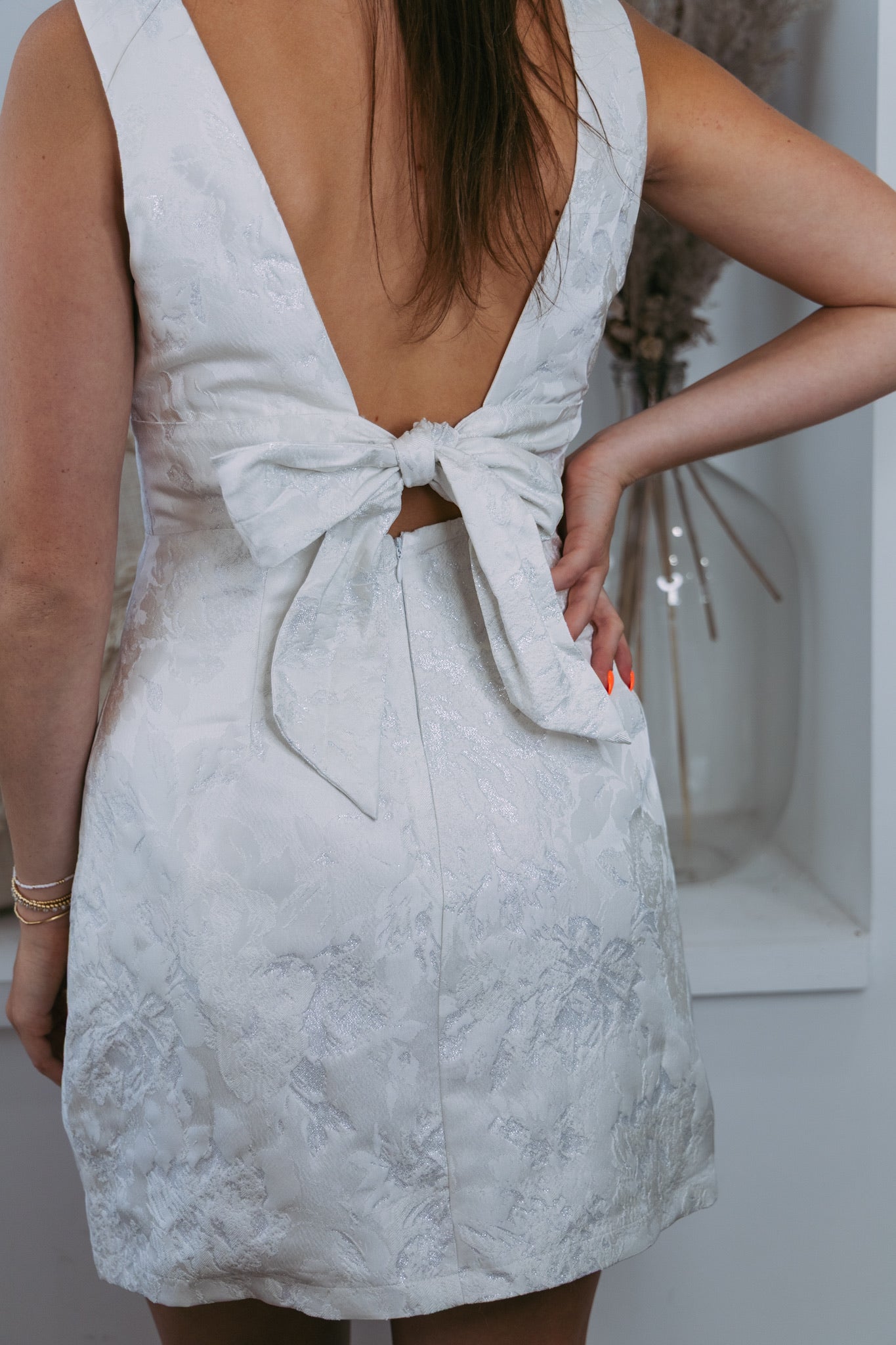 Dazzling Jacquard Mini Dress