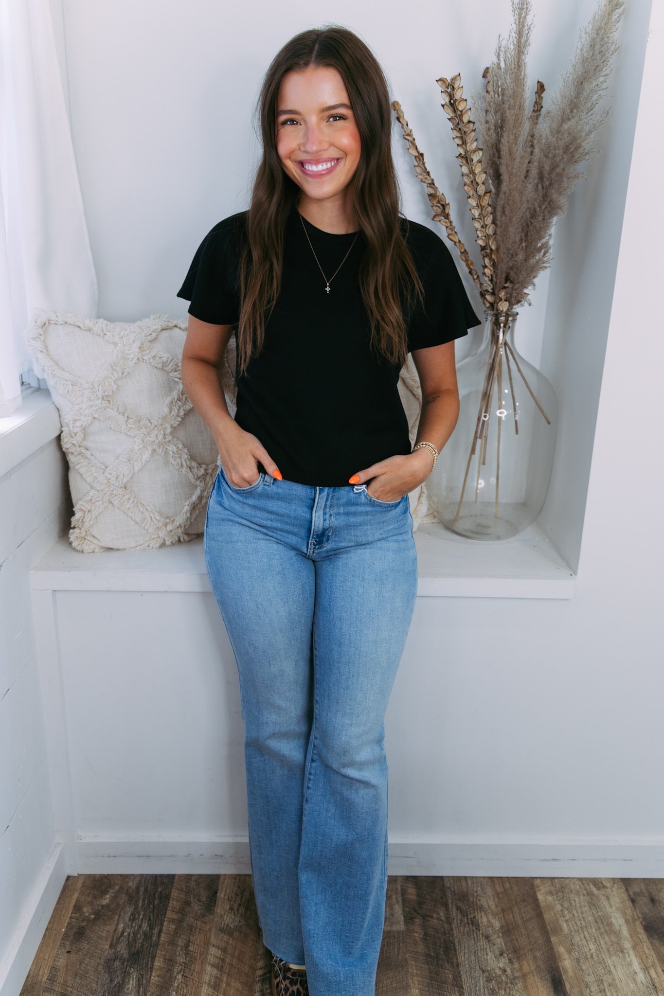 Sara Scuba Top - Black