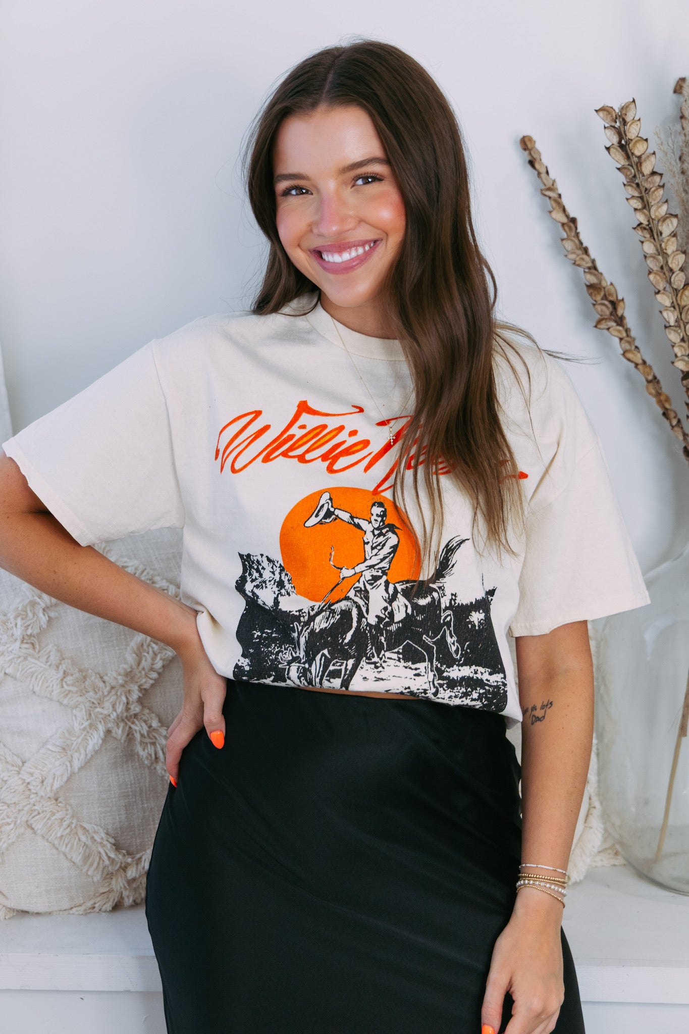 Willie Nelson Country Willie Thrifted Tee