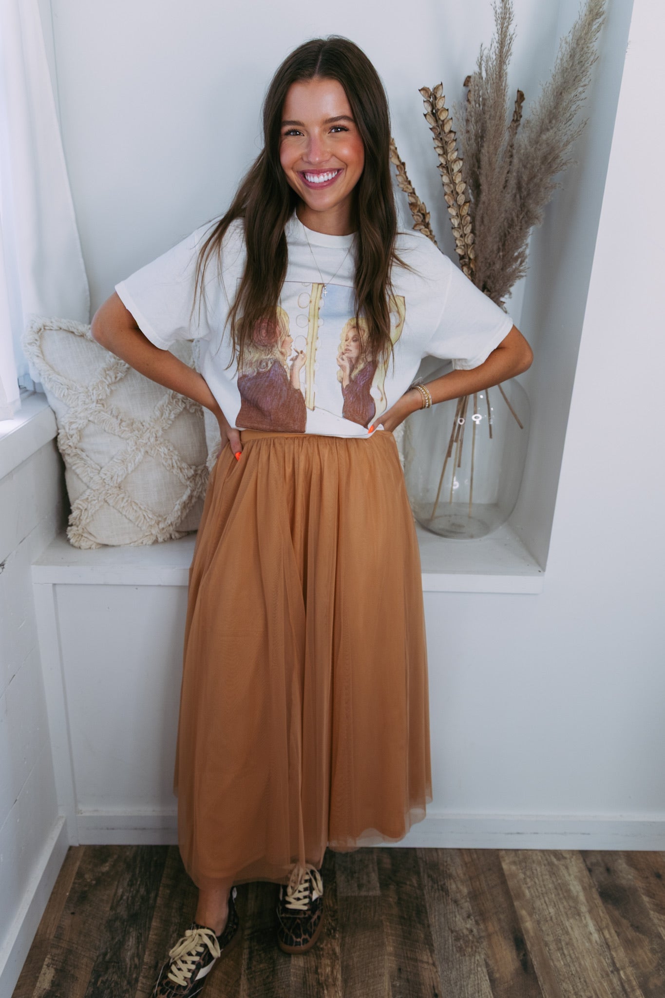 Clay Tulle Maxi Skirt