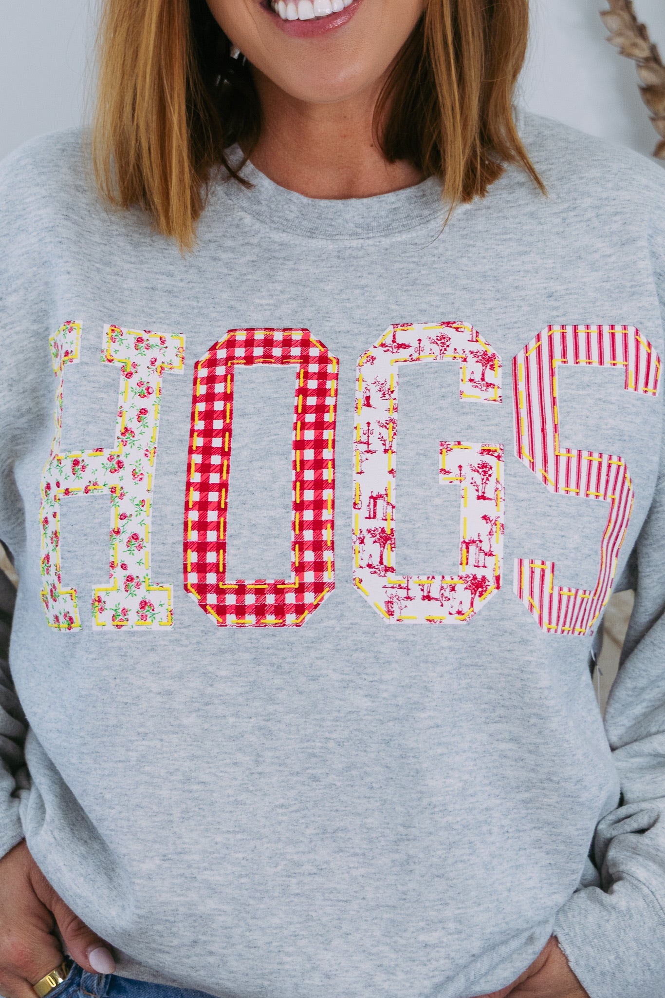 Hogs Quilted Puff Ink Thrifted Sweatshirt