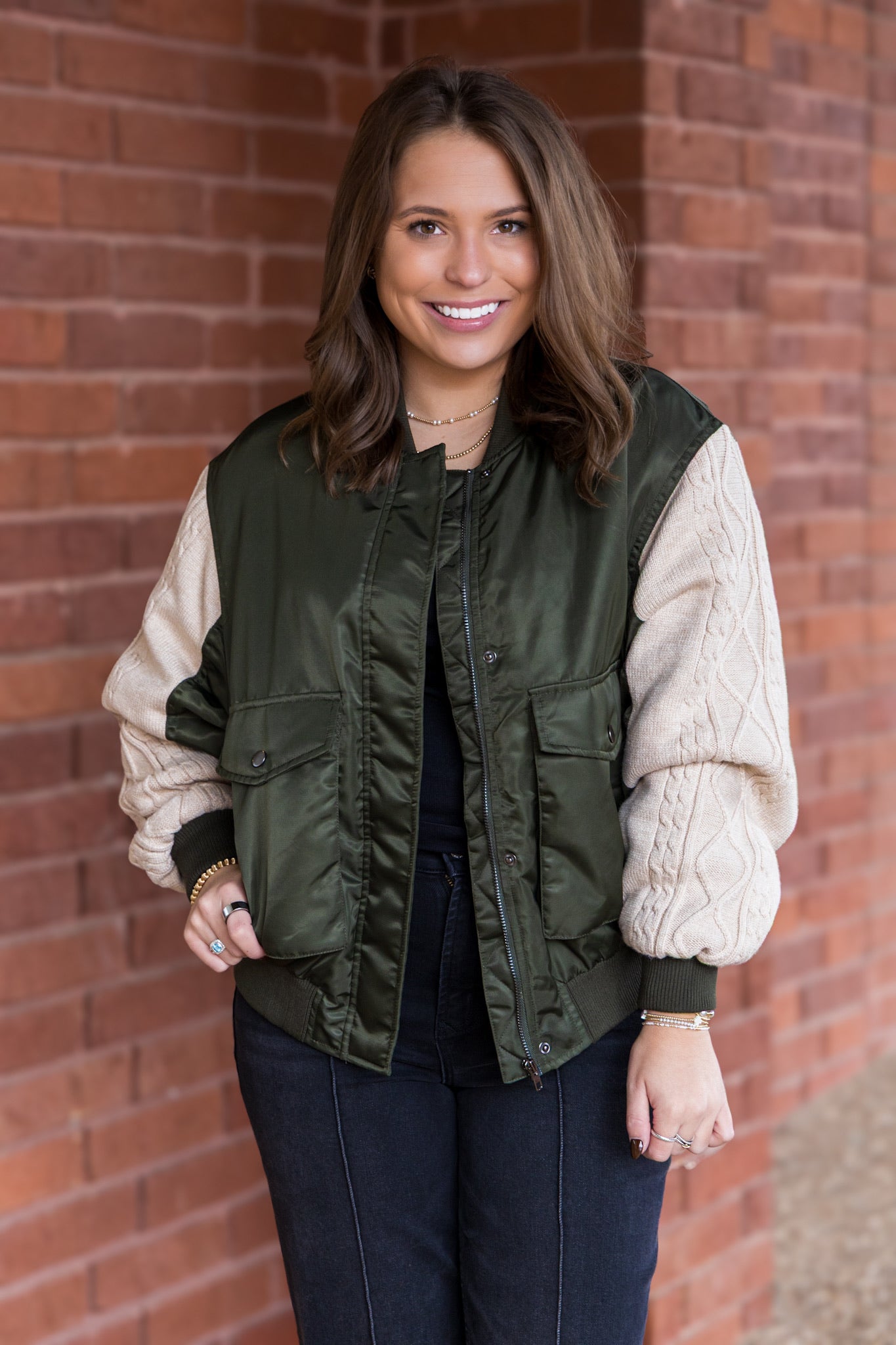 [Astrid] Military Jacket - Olive