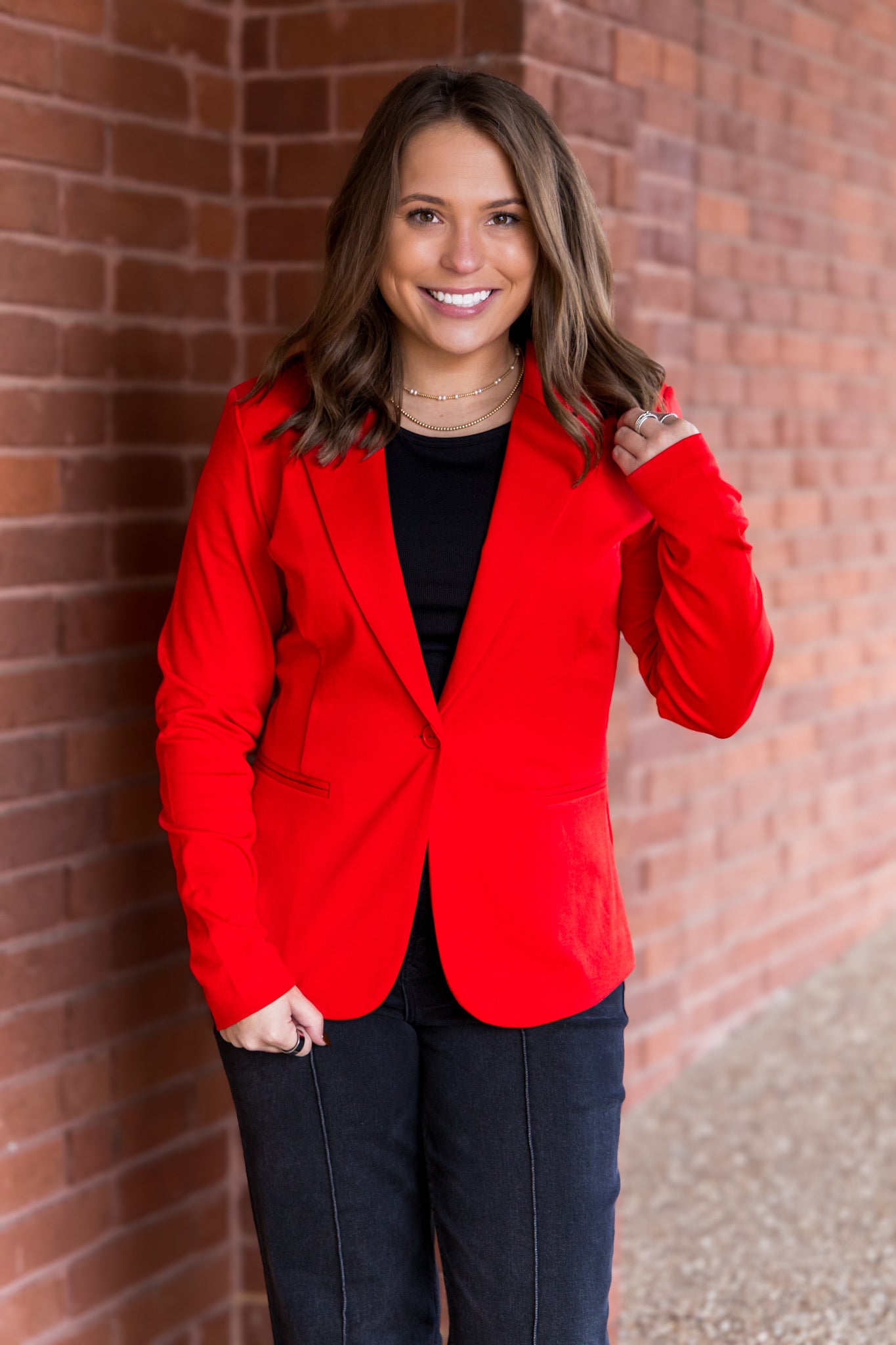 Ruby Red Blazer