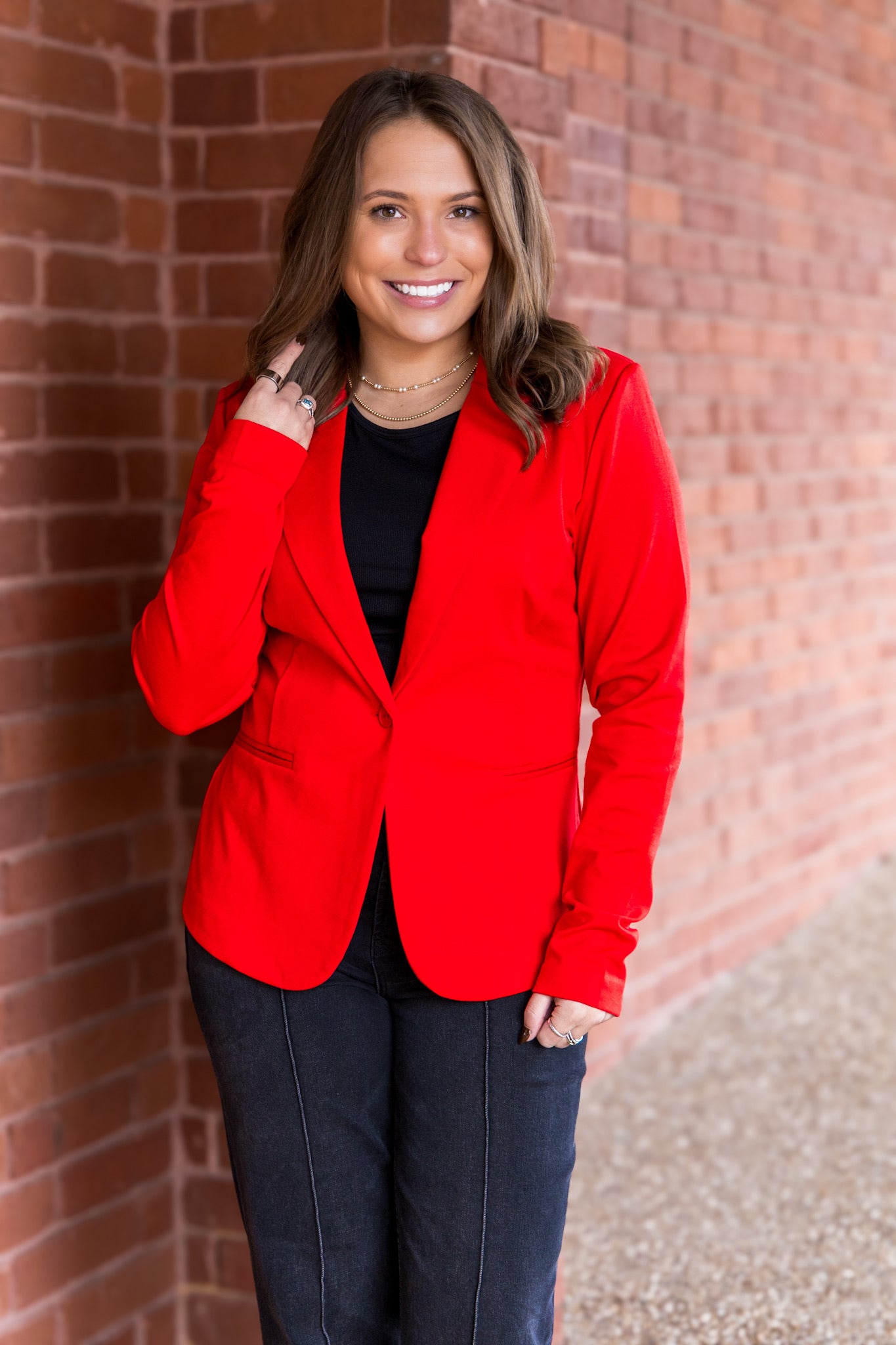 Ruby Red Blazer