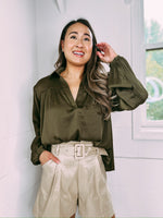 Forever Lonely Blouse - olive