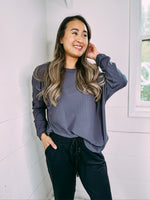 My Afternoon Top - charcoal