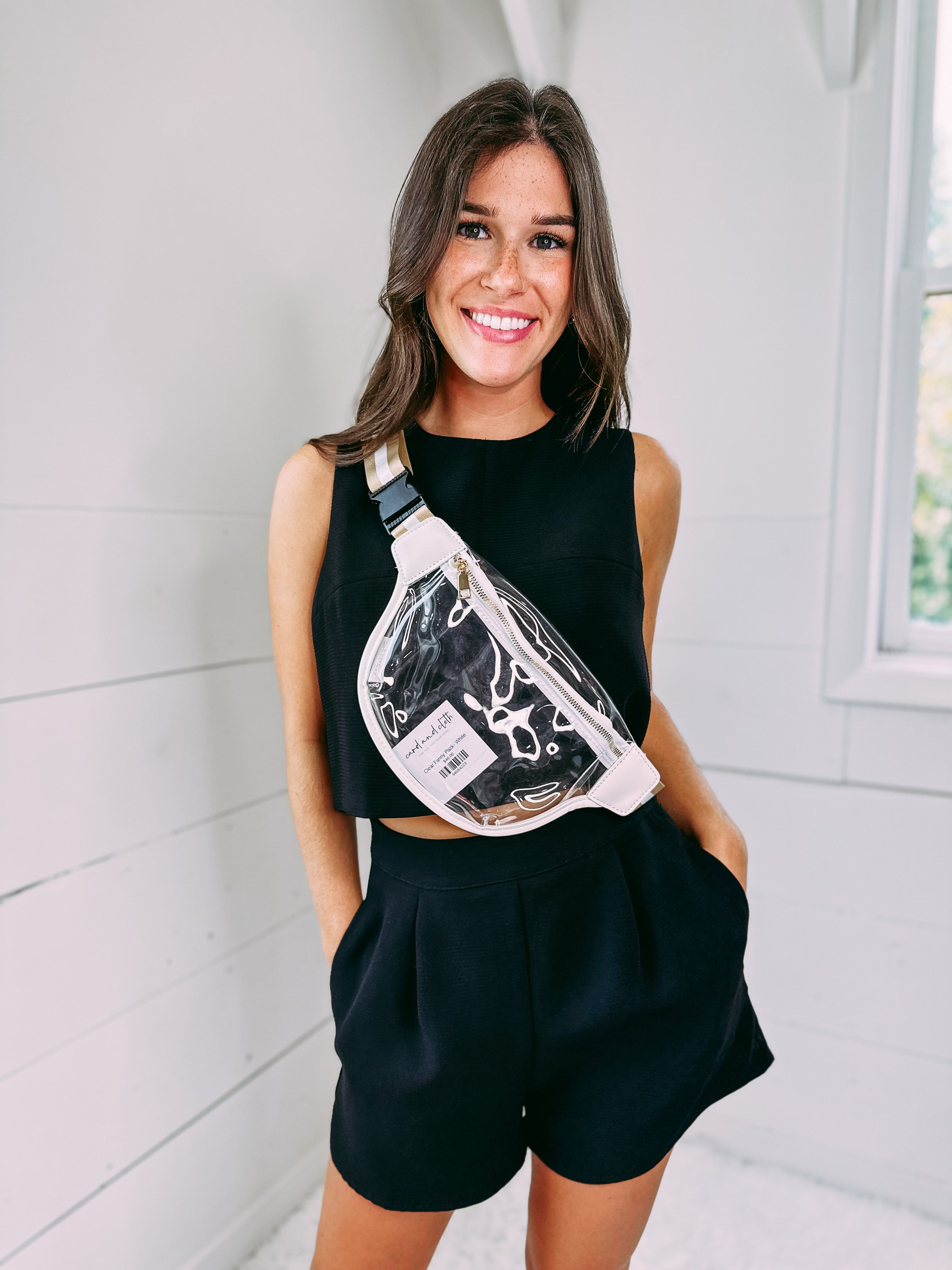 Clear Fanny Pack- White