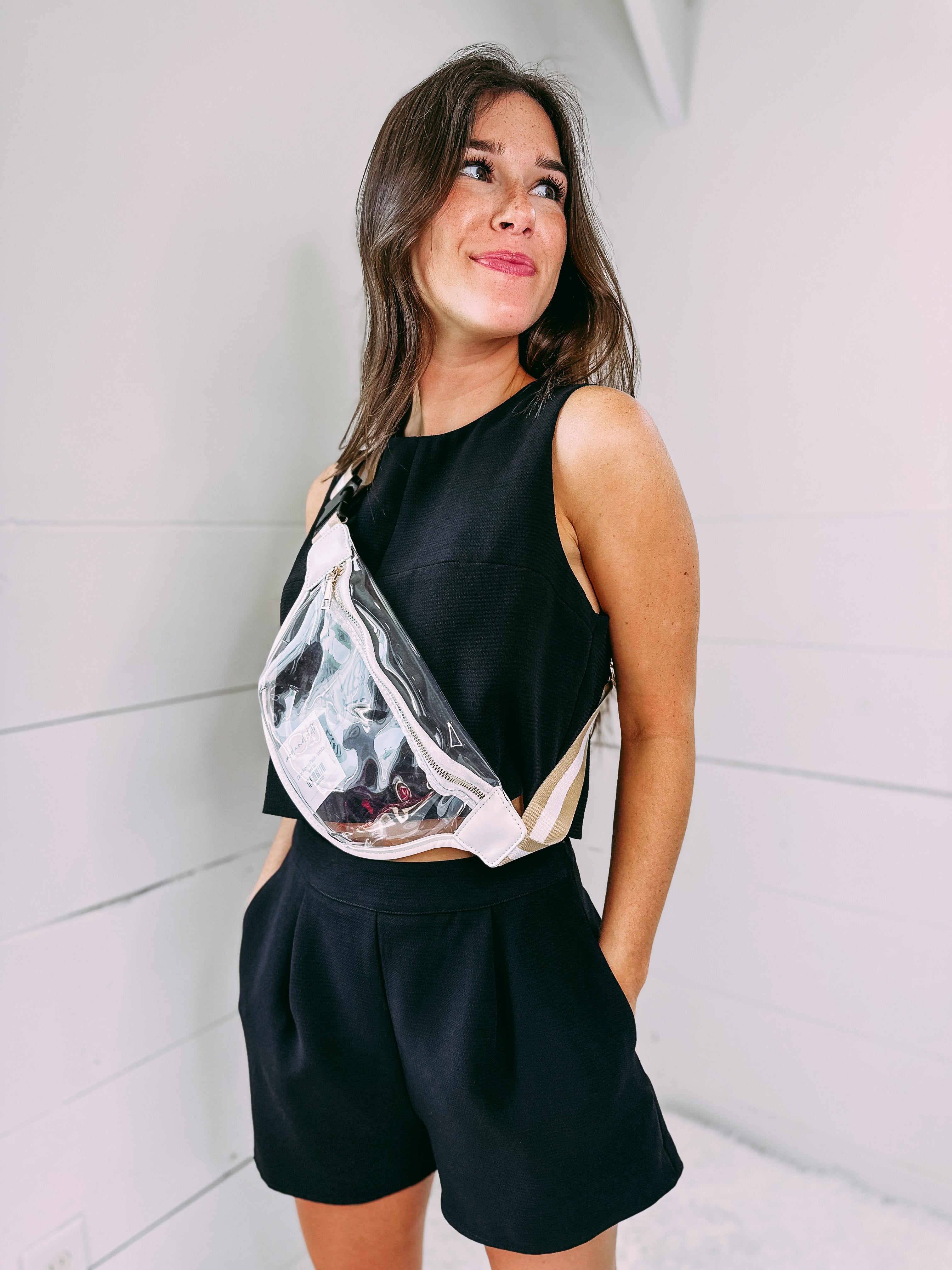 Clear Fanny Pack- White