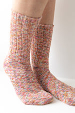 Floral Weekend Ragg Crew Sock