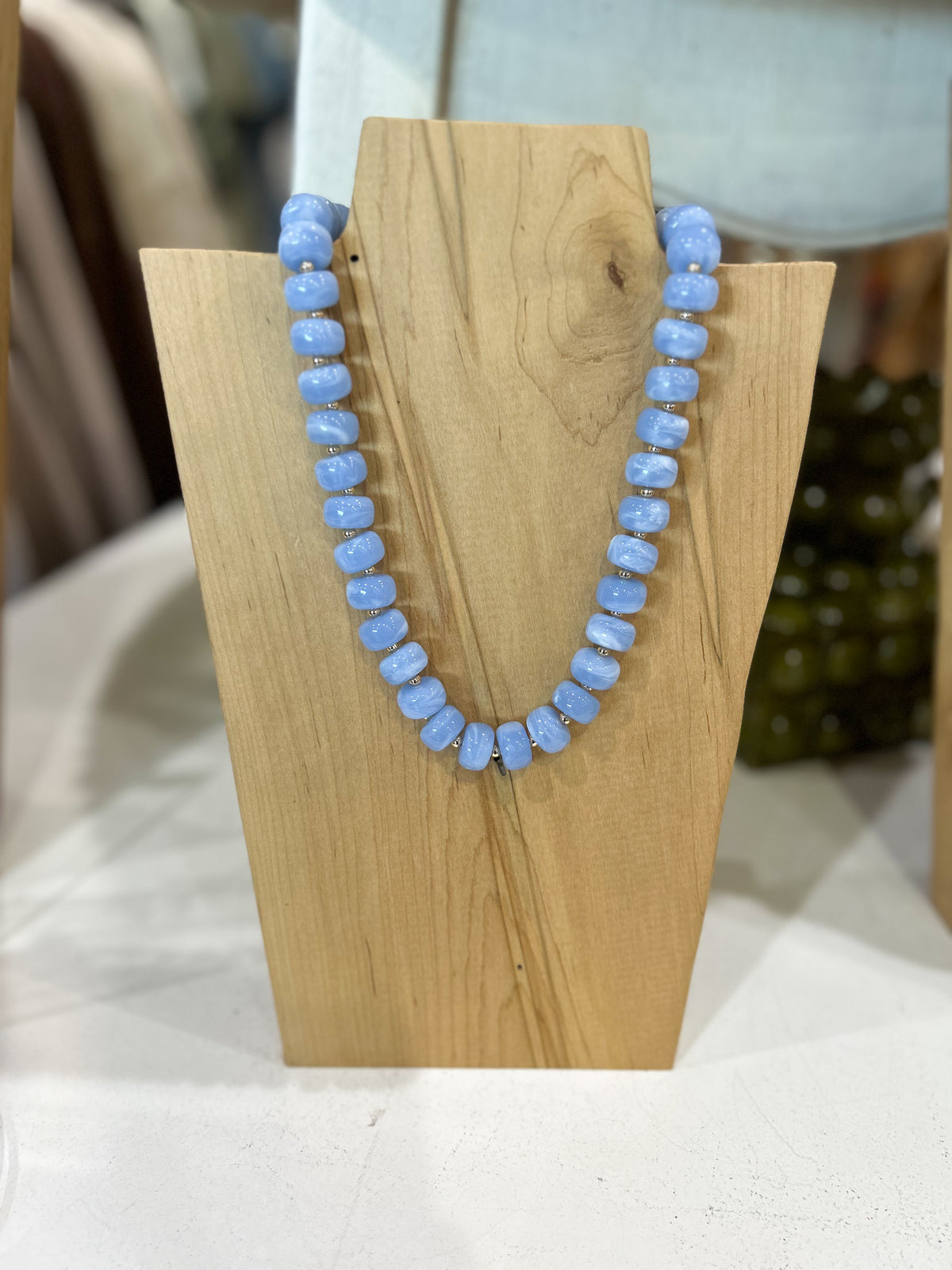 Baby Blue Chunky Necklace