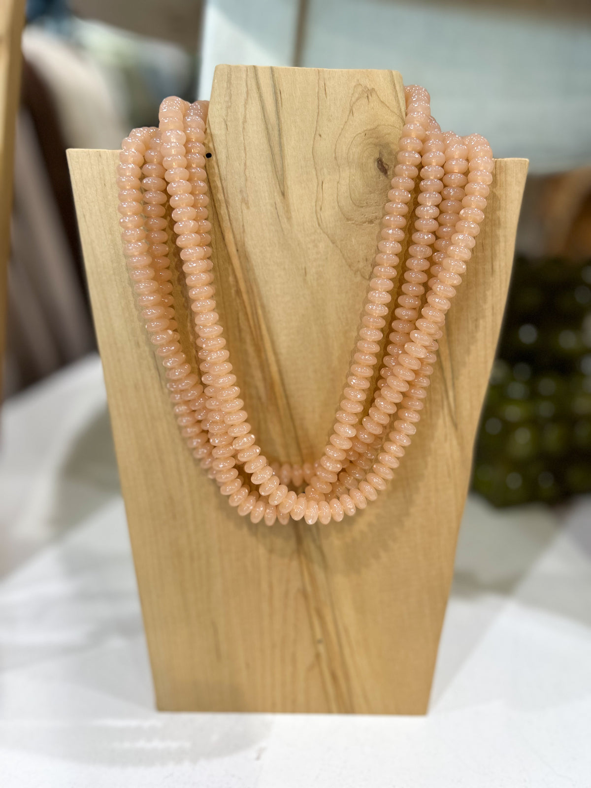 Peach Layered Necklace