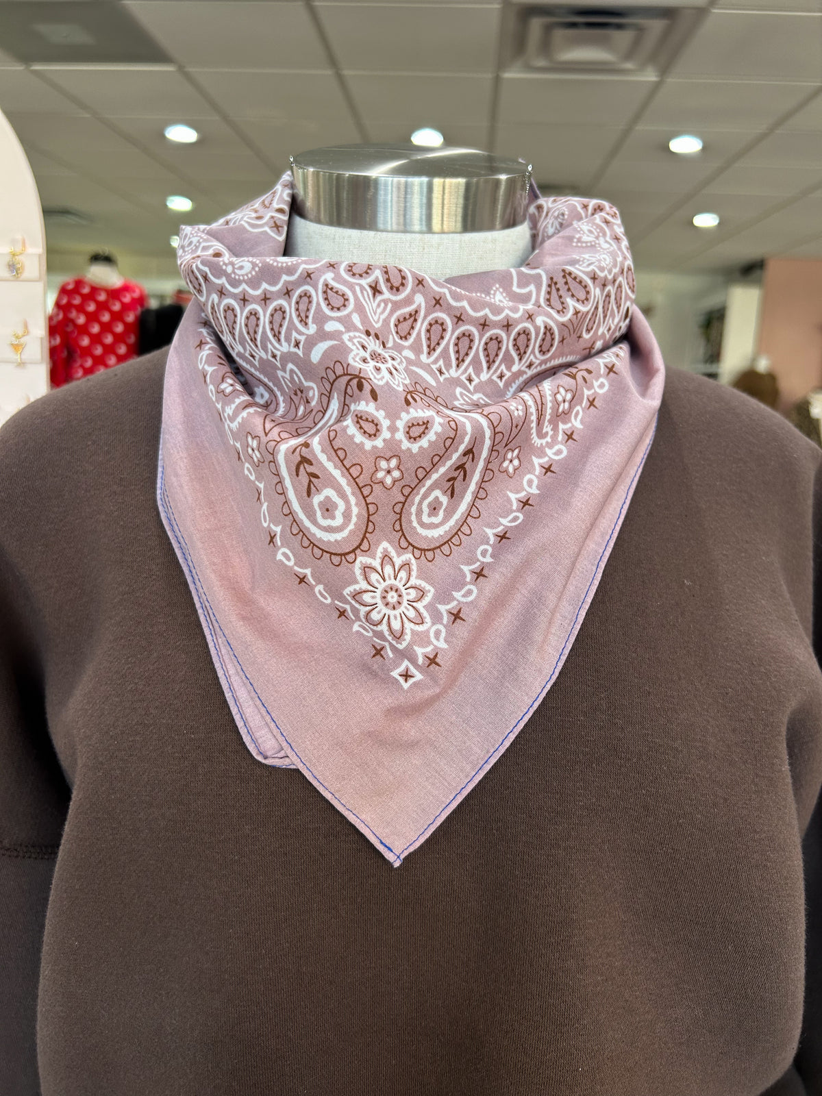 Purple Paisley Bandana