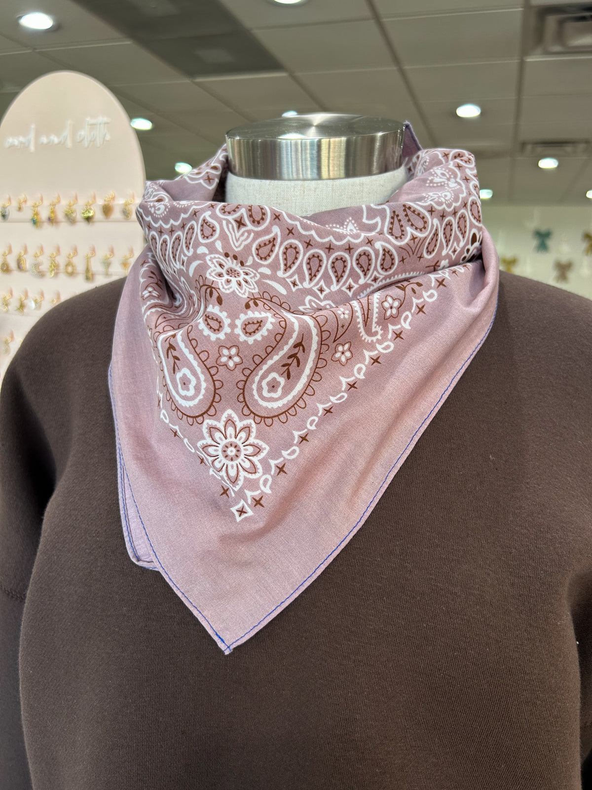 Purple Paisley Bandana