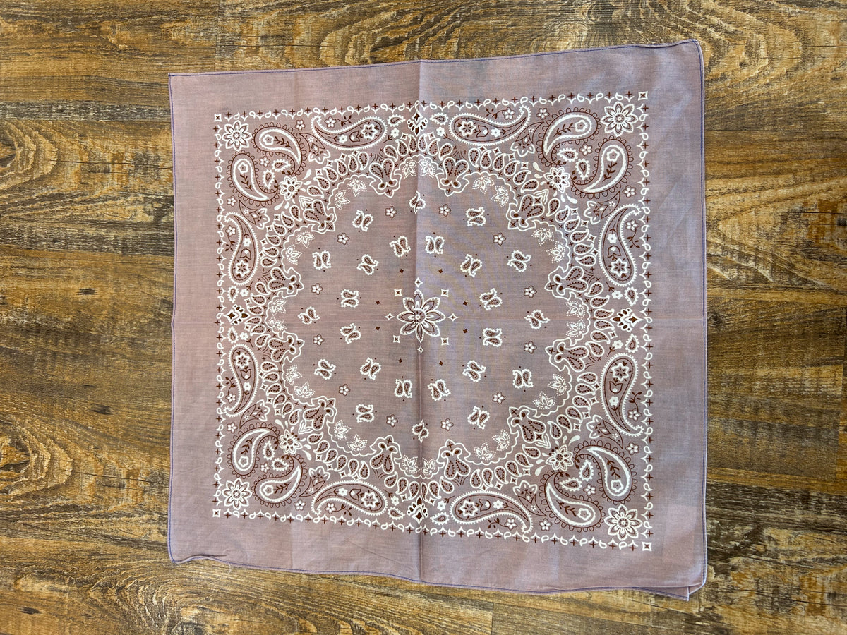 Purple Paisley Bandana
