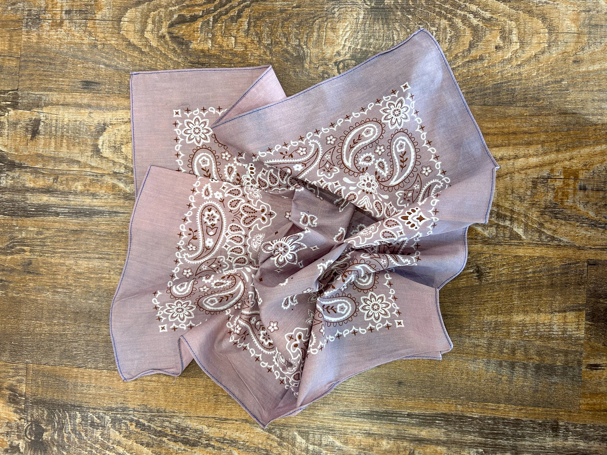 Purple Paisley Bandana