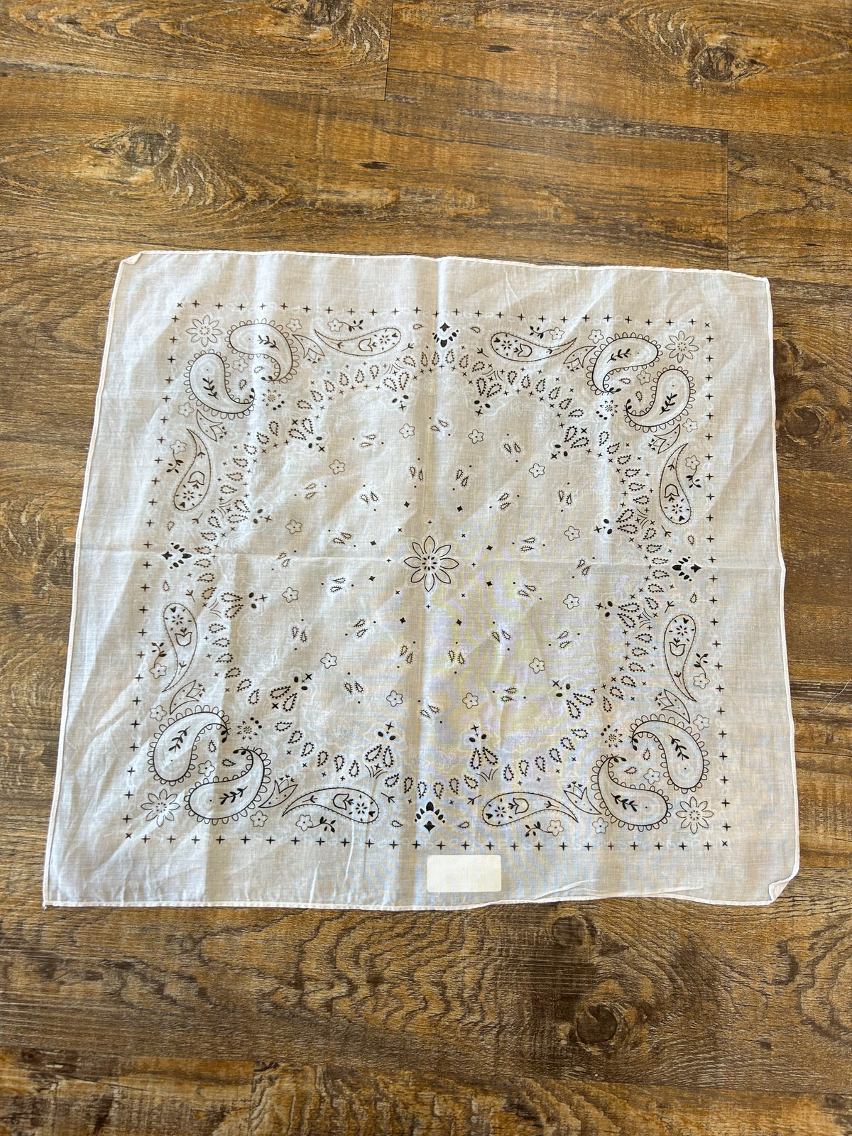 Cream Paisley Bandana