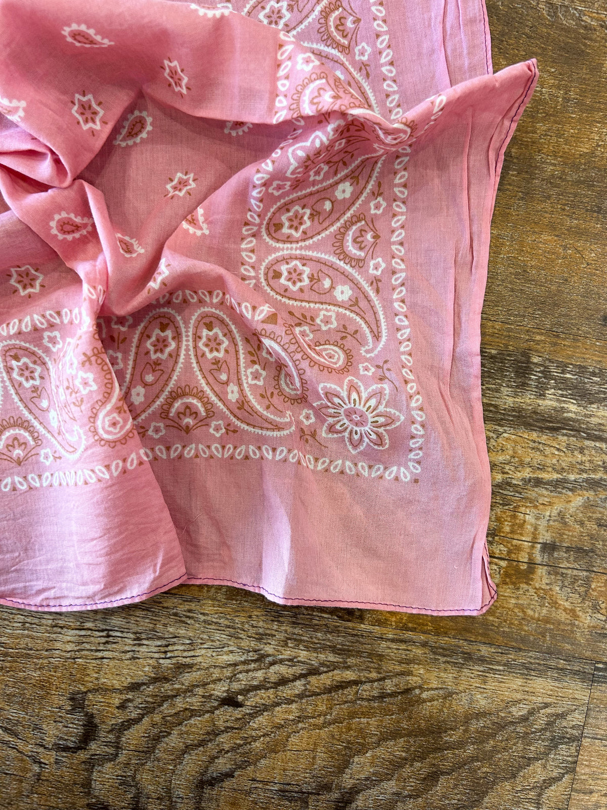 Pink Paisley Bandana