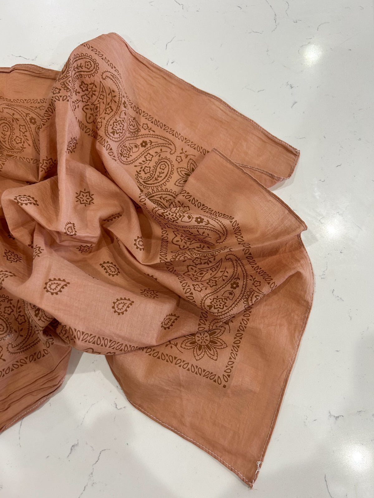 Rust Paisley Bandana