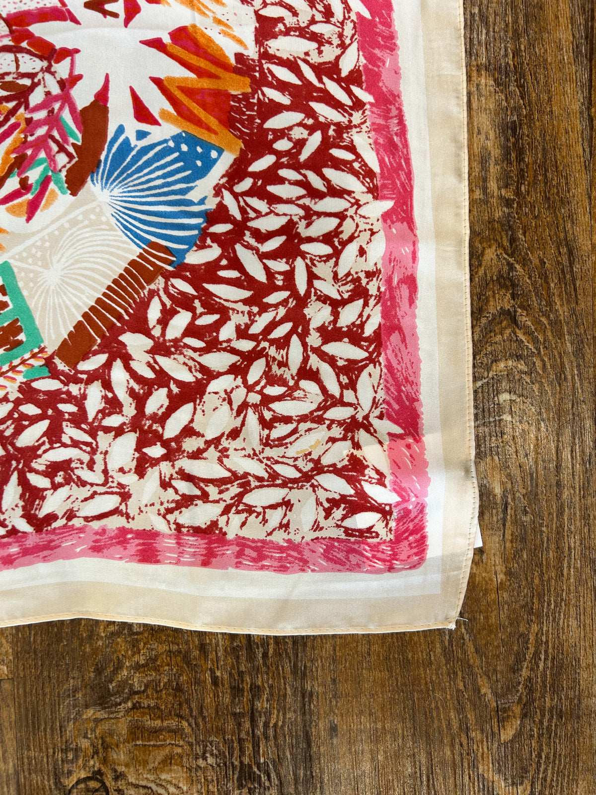 Colorful Floral Silk Bandana