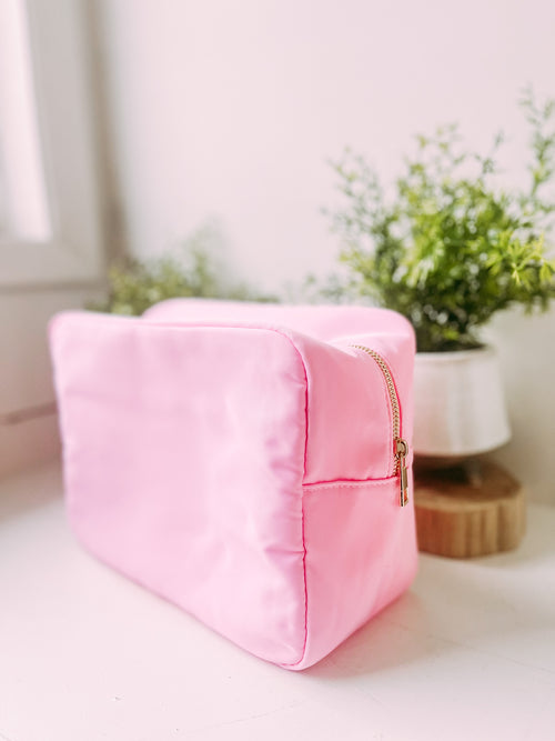 Lauren Large Cosmetic Bag- Pink