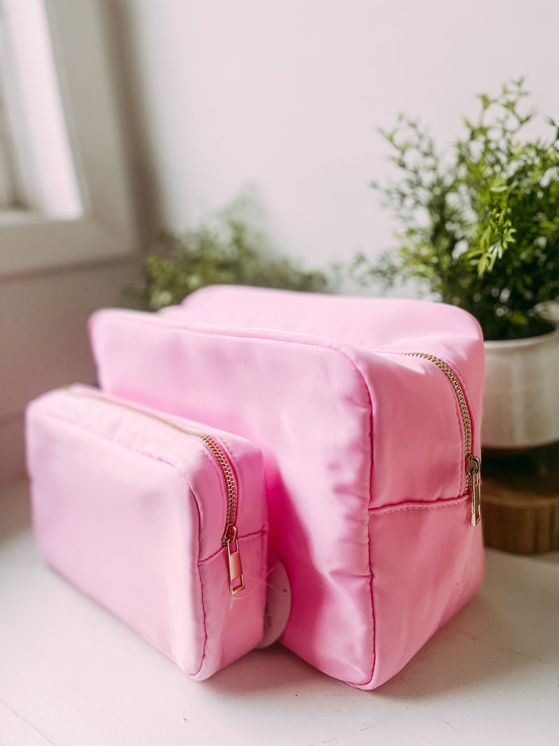 Lauren Large Cosmetic Bag- Pink