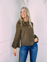 Moved On Blouse - olive